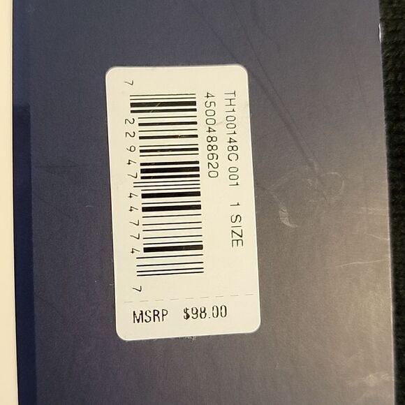 TOMMY HILFIGER 2-PIECE BLACK HAT AND SCARF SET, NEW! - Picture 4 of 5